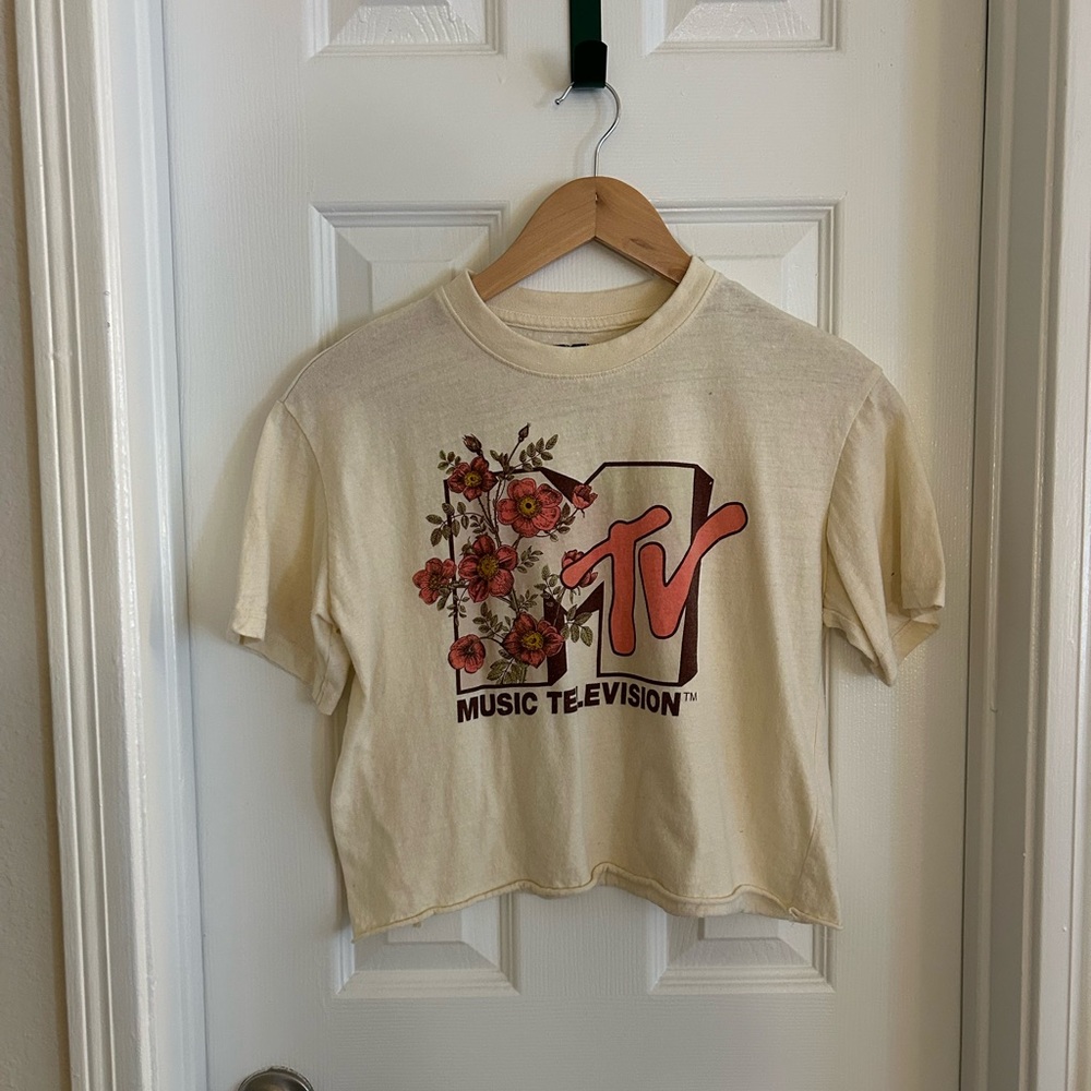 MTV Logo Cream Tee
